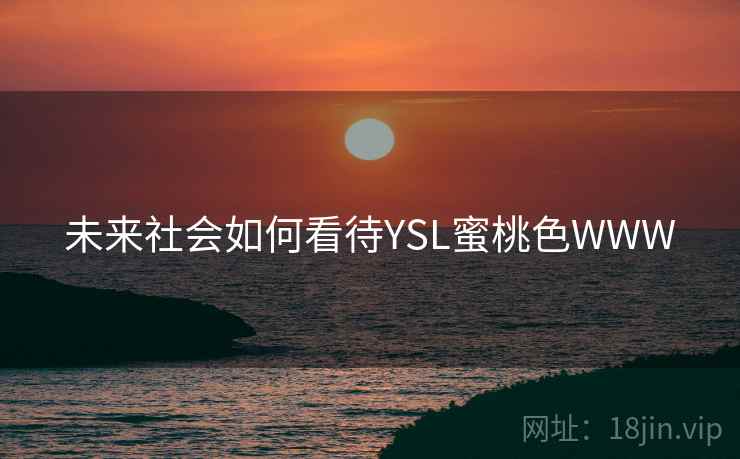 未来社会如何看待YSL蜜桃色WWW