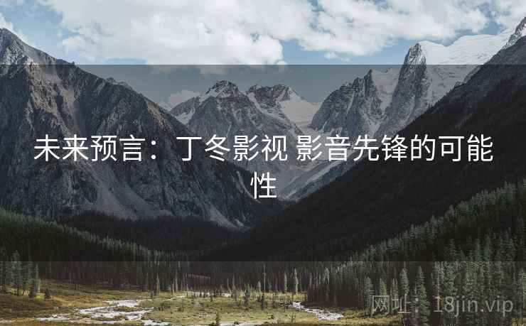 未来预言：丁冬影视 影音先锋的可能性